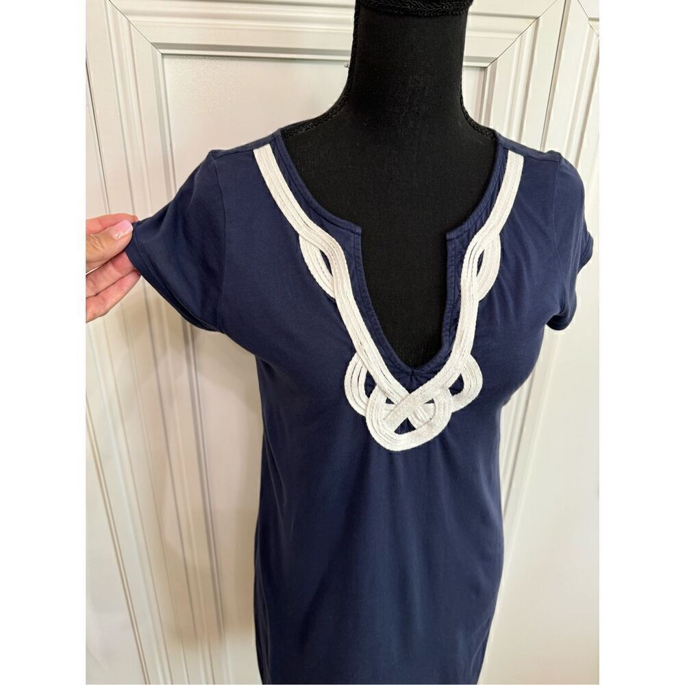 Lili Pulitzer Navy Cotton‎ Dress size Small - Picture 4 of 6
